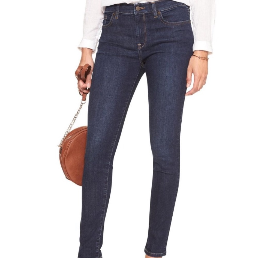 Banana Republic skinny dark wash jeans